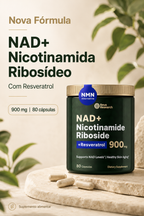 NAD+ com Nicotinamida Ribósido e Resveratrol – 900 mg | 80 Cápsulas